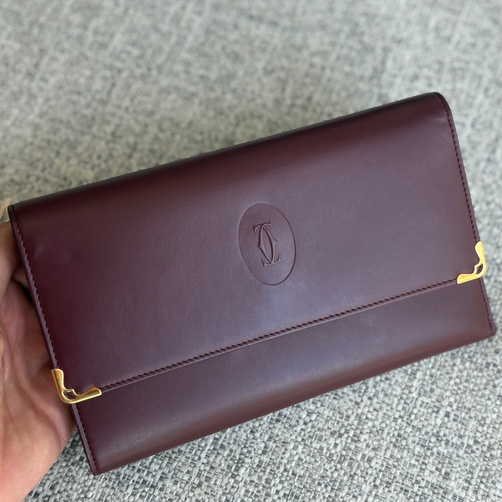 Authentic Cartier Long Wallet - Excellent Condition with Authenticity Card